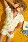 PJ Salvage Short Sleeve La Dolce Spritz Lemon Set Style RYLDST - Ivory