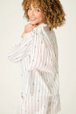 PJ Salvage Afterparty Sail Away 100% Cotton Poplin Pajama Set Style R7APST - Ivory