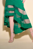Joseph Ribkoff Sheer Panel Dress Style 223743 - True Emerald
