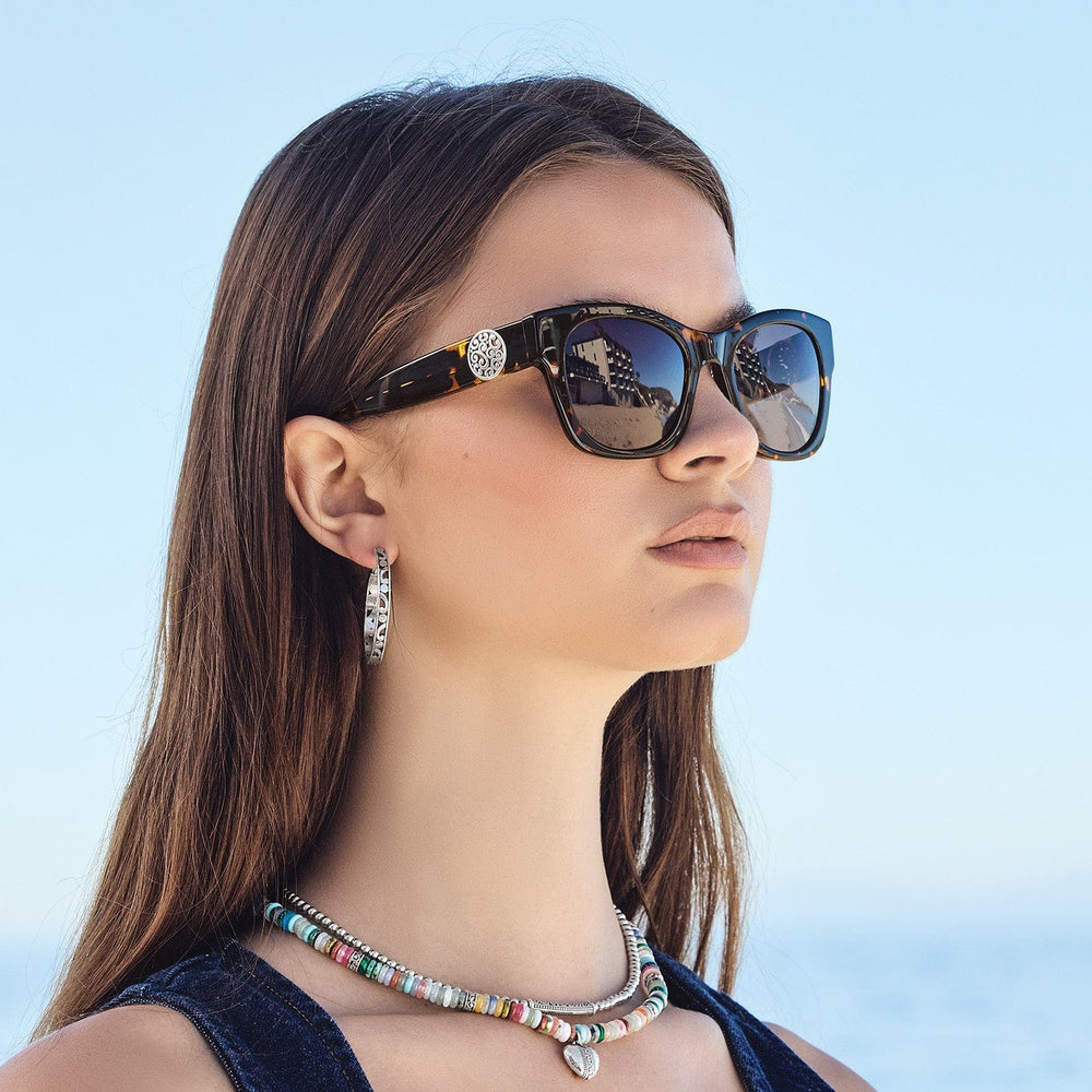 Brighton Contempo Medallion Sunglasses Style A13420 - Tortoise