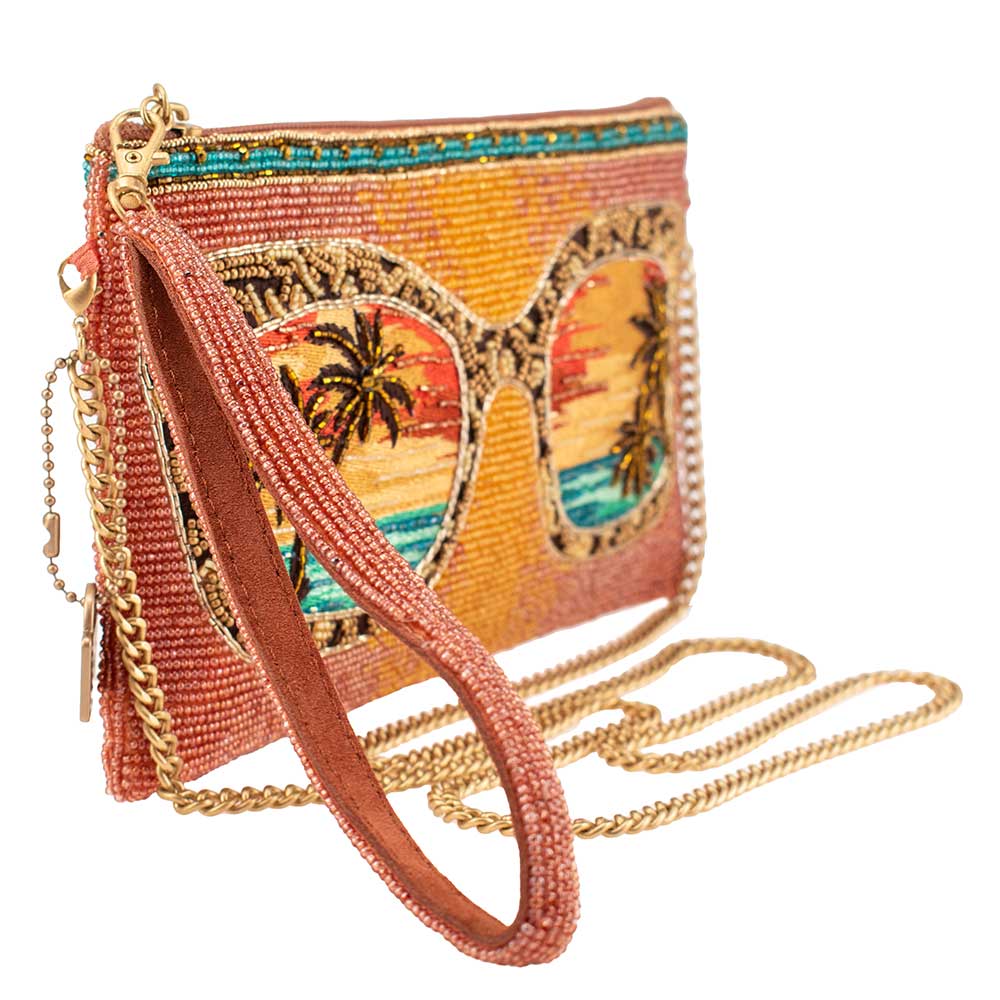 Mary Frances Hand Beaded On the Horizon Mini Crossbody Bag