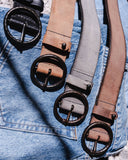 Pip | Vintage Full-Grain Leather Belt for Women: Black / S-85
