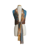 MONET Long & Wide Print Mesh Shawl Stole Wrap : OS