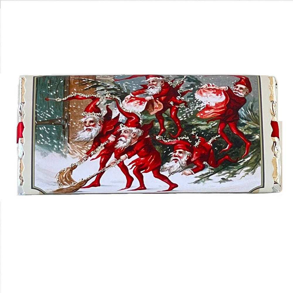 Chocolate Bars New Holiday 2025: 1/2 Milk 1/2 Dark / Gnome Santa