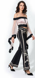 Baroque Illusion Flare Pants - La Chambre: M/L