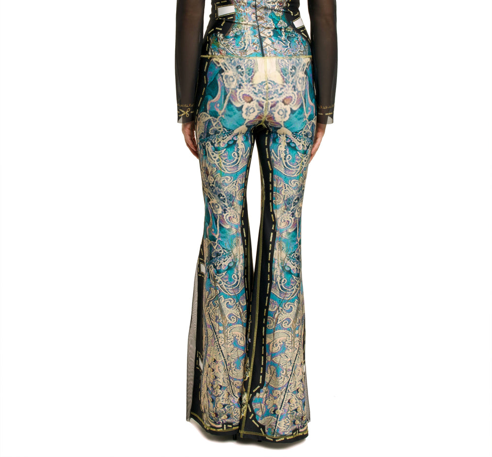 Comfort Pants-Blue - Paper Dolls: Multi color-Black / S/M