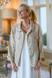 Jessie Linen Jacket - New Color: Navy / M