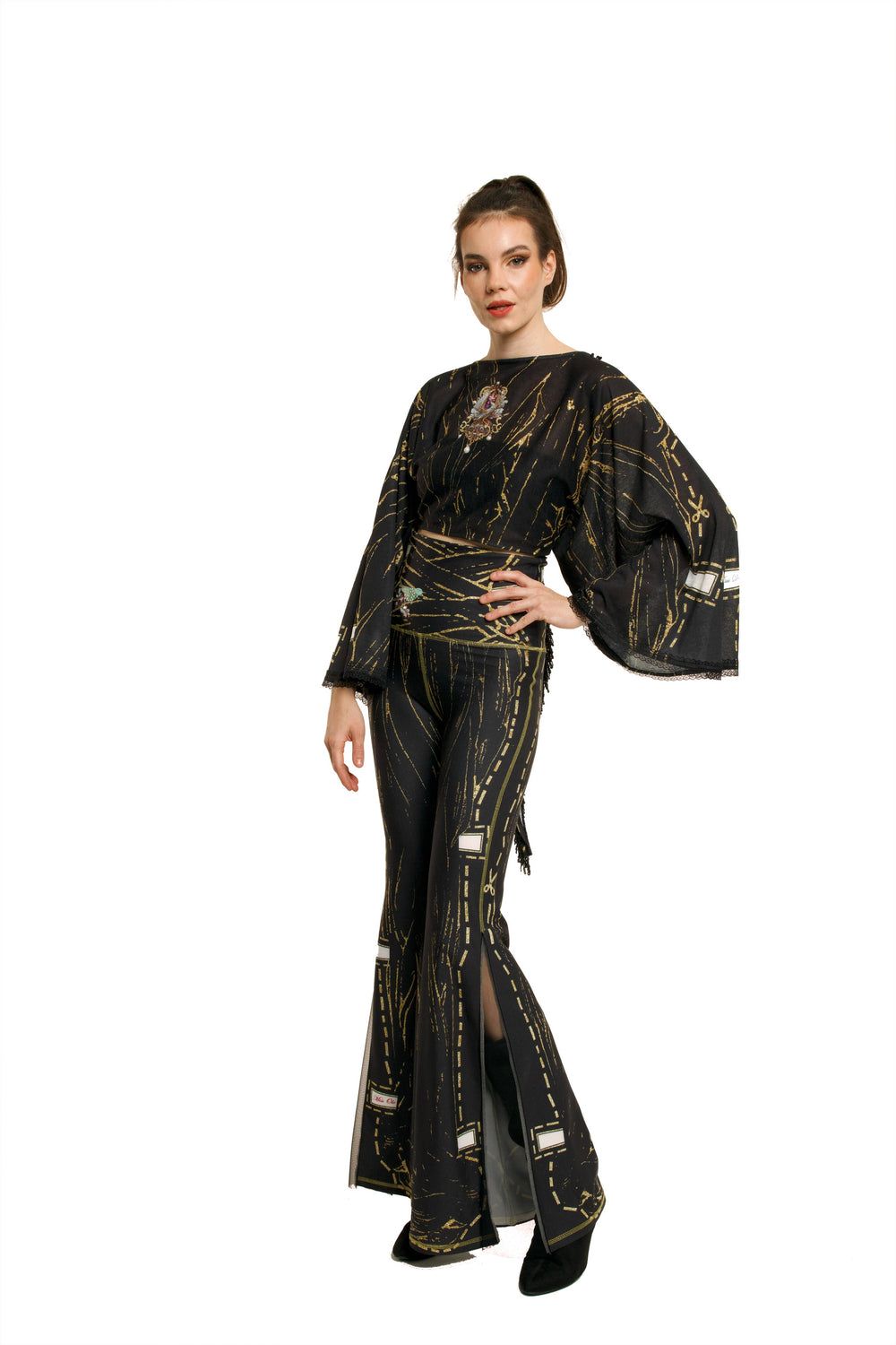 Comfort Pants-Black - Paper Dolls: Multi color-Black / S/M