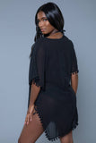 2407 Leilani Cover-Up: Black / L/XL