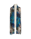 TIANNA Long & Wide Print Mesh Shawl Stole Wrap : OS