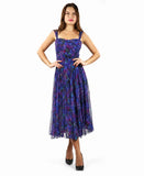 MIA Sleeveless Tea Length Fit N Flare Paneled Dress : XS