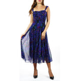 MIA Sleeveless Tea Length Fit N Flare Paneled Dress : L