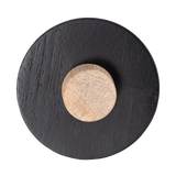 Flat Neck Black Wood Finial For Dressmaker Form