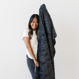 PATTERNED FAUX FUR THROW BLANKETS: Ivory