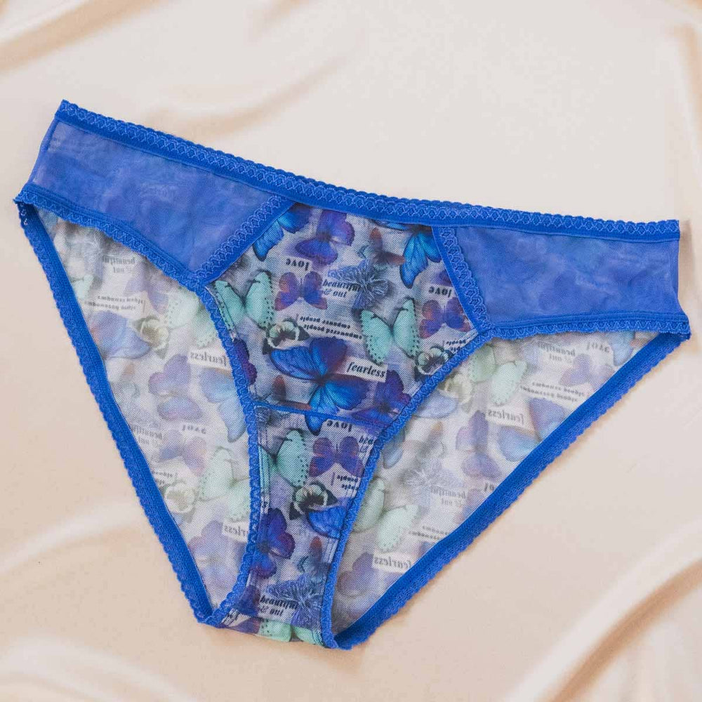 Butterfly Metamorphosis Printed Bikini: Butterflies / L/XL