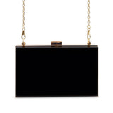 Acrylic Box Clutch - Black