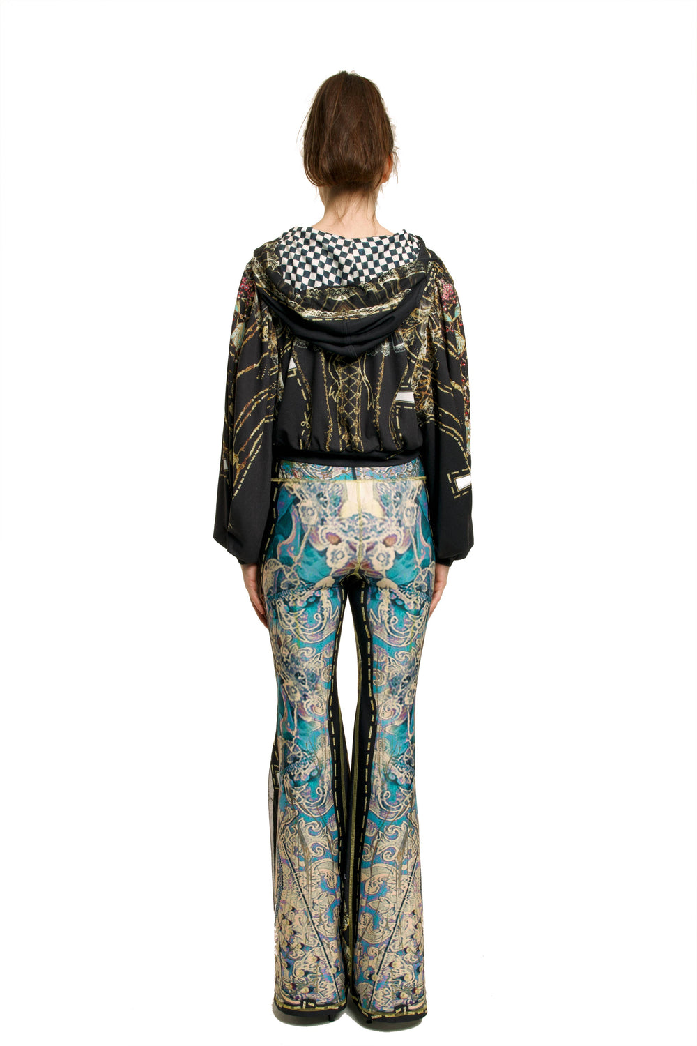 Comfort Pants-Blue - Paper Dolls: Multi color-Black / S/M