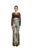 Comfort Pants-Blue - Paper Dolls: Multi color-Black / M/L