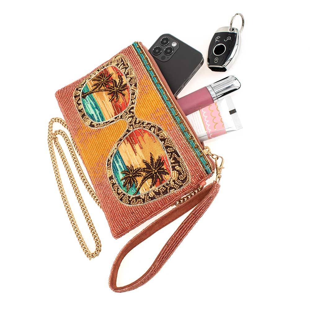 Mary Frances Hand Beaded On the Horizon Mini Crossbody Bag