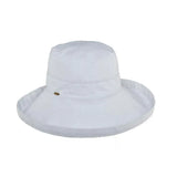 Scala 100% Cotton Round Crown- Giana: White / OS