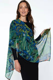 Aloka Scarf: Sage & Indigo
