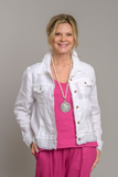 Jessie Linen Jacket - New Color: Navy / M