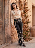 Baroque Illusion Flare Pants - La Chambre: S/M