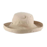 Scala 100% Cotton Round Crown- Giana: Taupe / OS