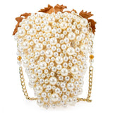 Grapes Galore Beaded and Pearl Cluster of Grapes Handbag