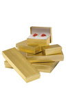 Cotton-Filled Jewelry Boxes Assortment Set: White Embossed / Case of 75 / Assorted