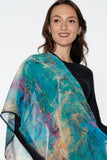 Aloka Scarf: Turquoise & Orchid