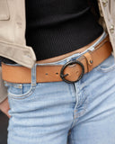 Pip | Vintage Full-Grain Leather Belt for Women: Black / S-85