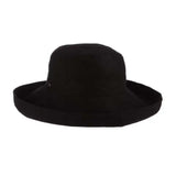 Scala 100% Cotton Round Crown- Giana: Black / OS