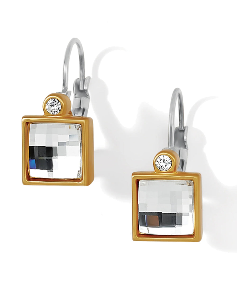 Brighton Saturn Leverback Earrings Style JE5372 - Silver/Gold