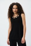 Joseph Ribkoff Silky Knit Sleeveless Top Style 231058 - Black