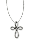 Brighton Interlok Petite Cross Necklace Style JL8490