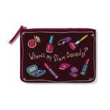 Glam Squad Embroidered Pouch