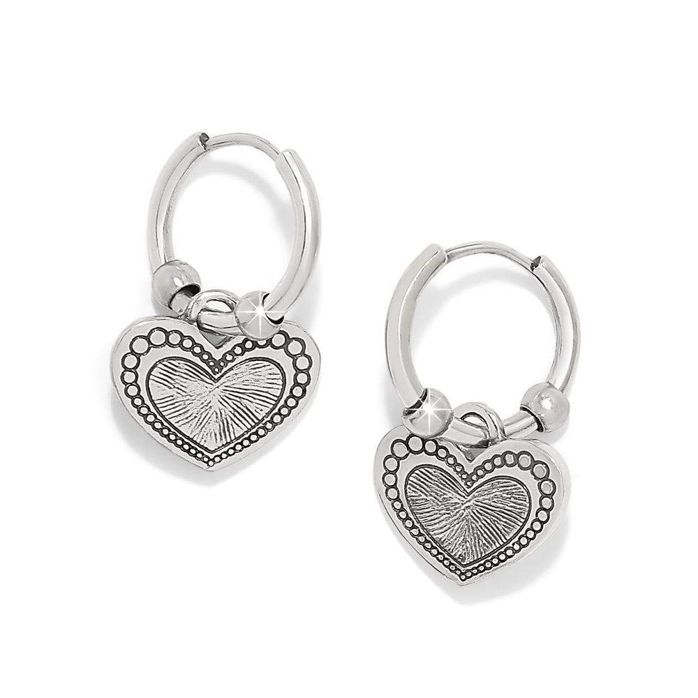 Fashionista Heart Hoop Earrings
