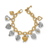 One Heart Large Charm Bracelet