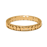 Mystery Of Love Heart Hinged Bangle