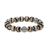 Contempo Moda Noir Blanc Stretch Bracelet