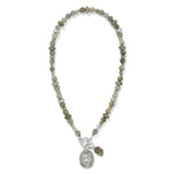 Token Charm Labradorite Necklace
