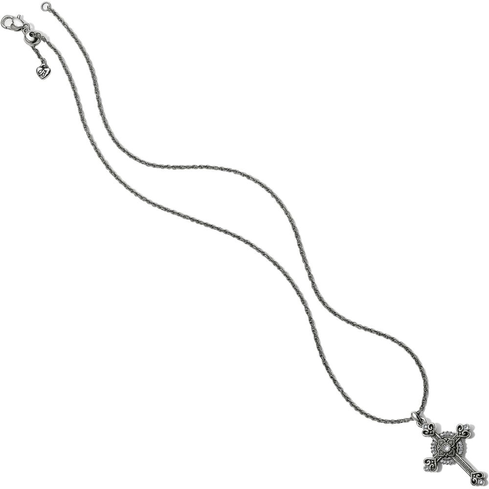 Alcazar Heart Small Cross Necklace