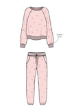 LAST ONE SZ L - PJ Salvage “Barbie” Fashions Luxe Velour PJ Set Style RFBEST2 - Pink Mist