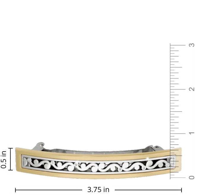 Brighton True Love Barrette Style J81822 - Gold/Silver