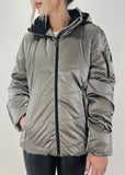 Dolcezza Liquid Look Puffer Jacket Style 72809 - Taupe