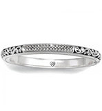 Brighton Sacred Cross Hinged Bangle Bracelet Style J38882 - Silver