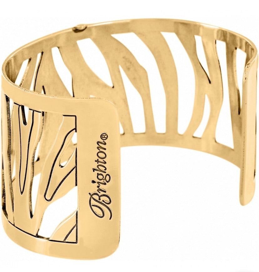 Brighton Christo Johannesburg Wide Cuff Bracelet Style JF2995 - Gold