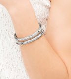 Brighton Sacred Cross Hinged Bangle Bracelet Style J38882 - Silver