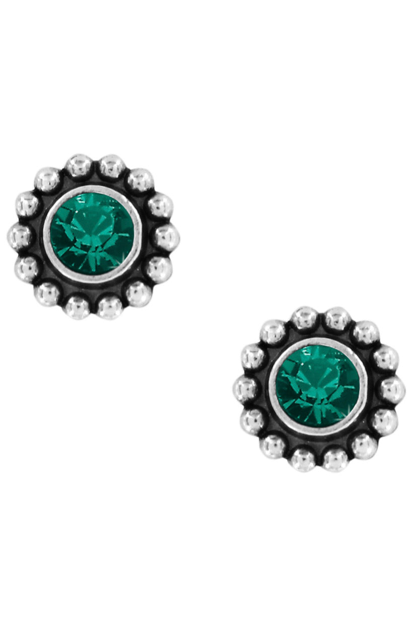 Brighton Twinkle Mini Post Earrings Style J2049D - Emerald Green